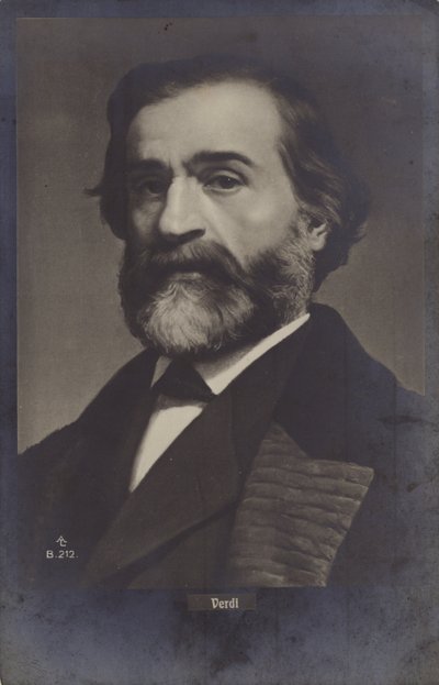 Portrait of Giuseppe Verdi by Italian Photographer